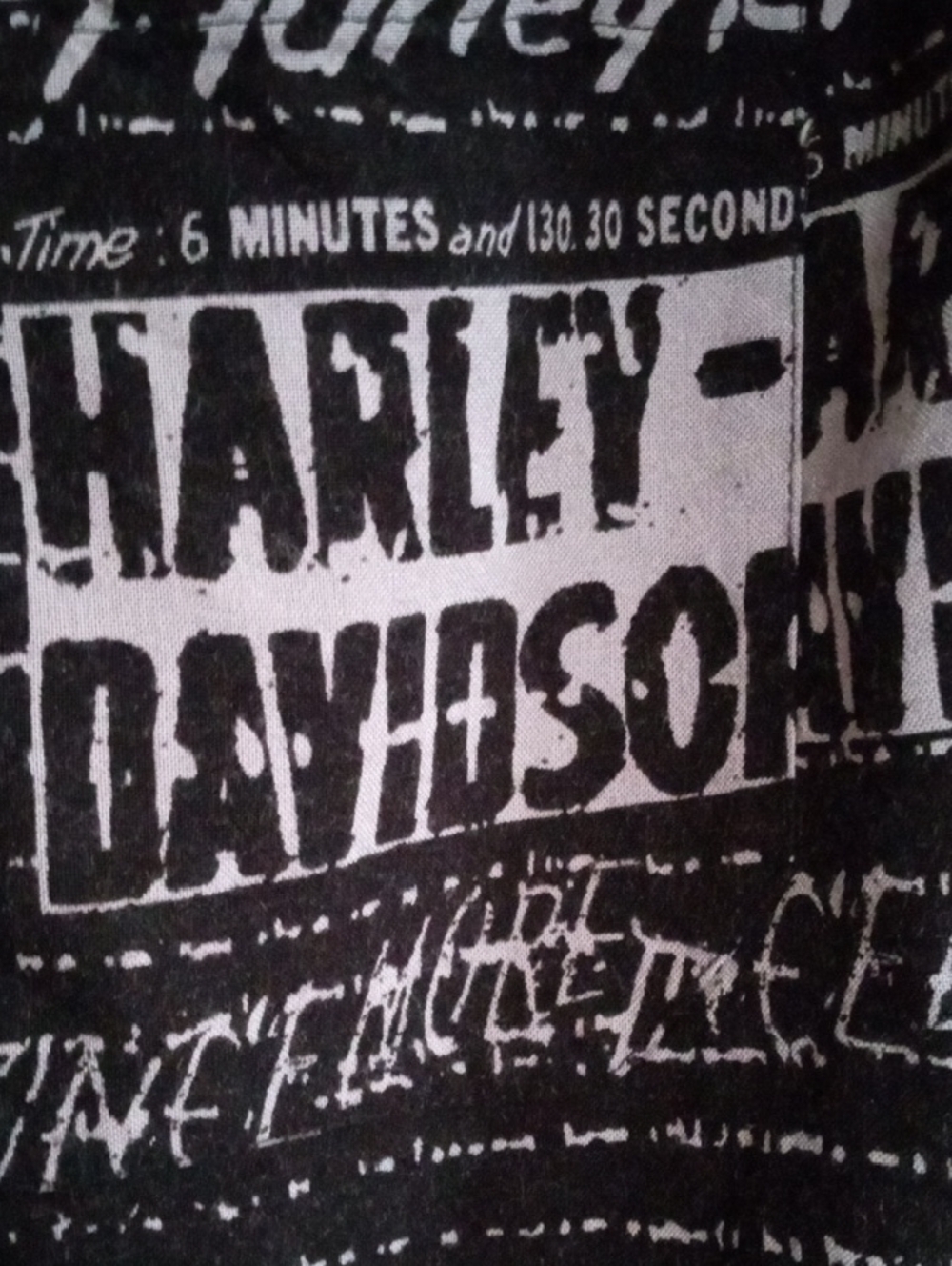 Harley-Davidson Black Short Sleeve Button-Up Shirt - Picture 4 of 13